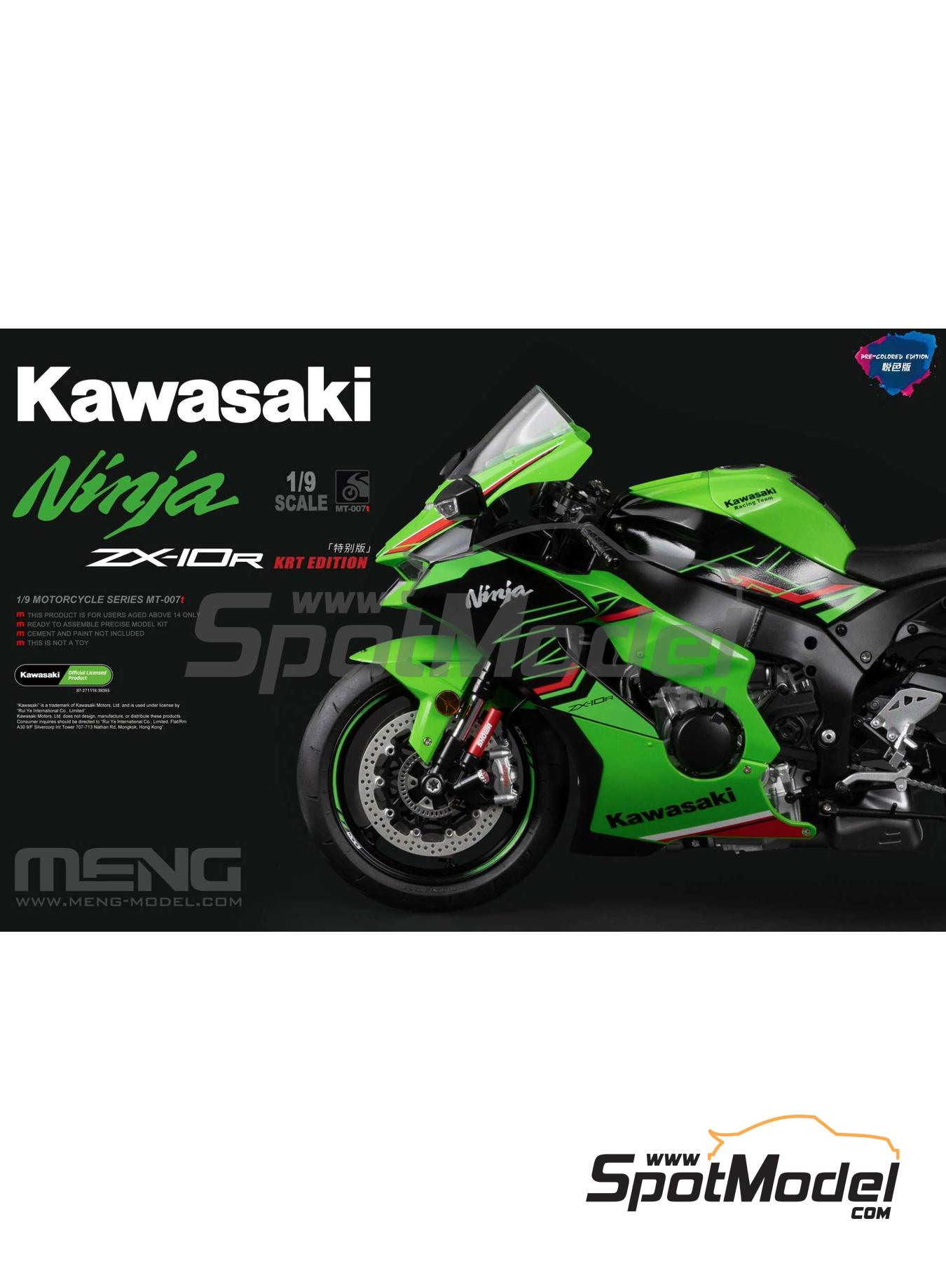 Meng Model MT-007t: Motorbike scale model kit 1/9 scale - Kawasaki